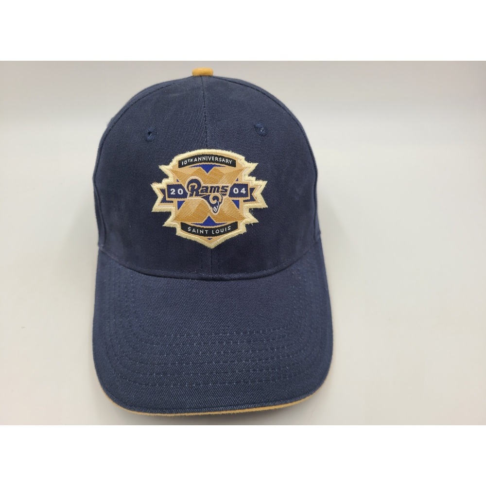 Vintage St‎ Louis Rams 2004 10th Anniversary Edward Jones Adjustable Hat Cap NFL